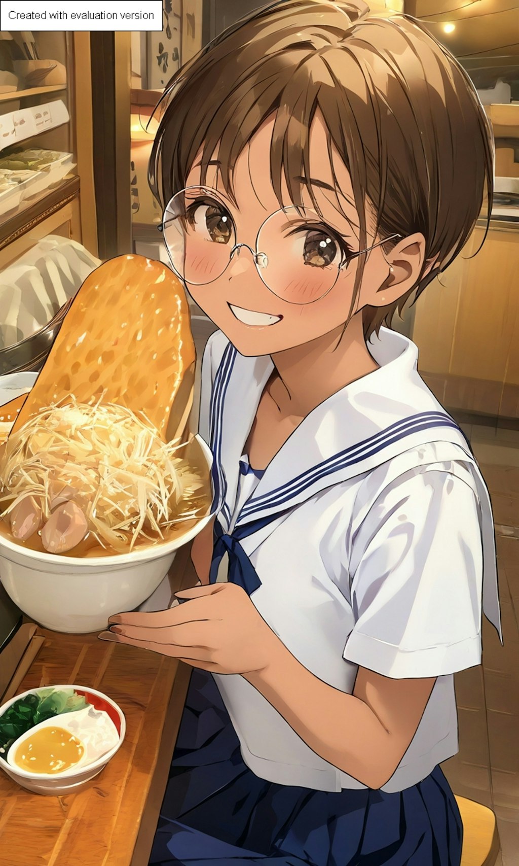 ラーメン大好き眼鏡っ娘