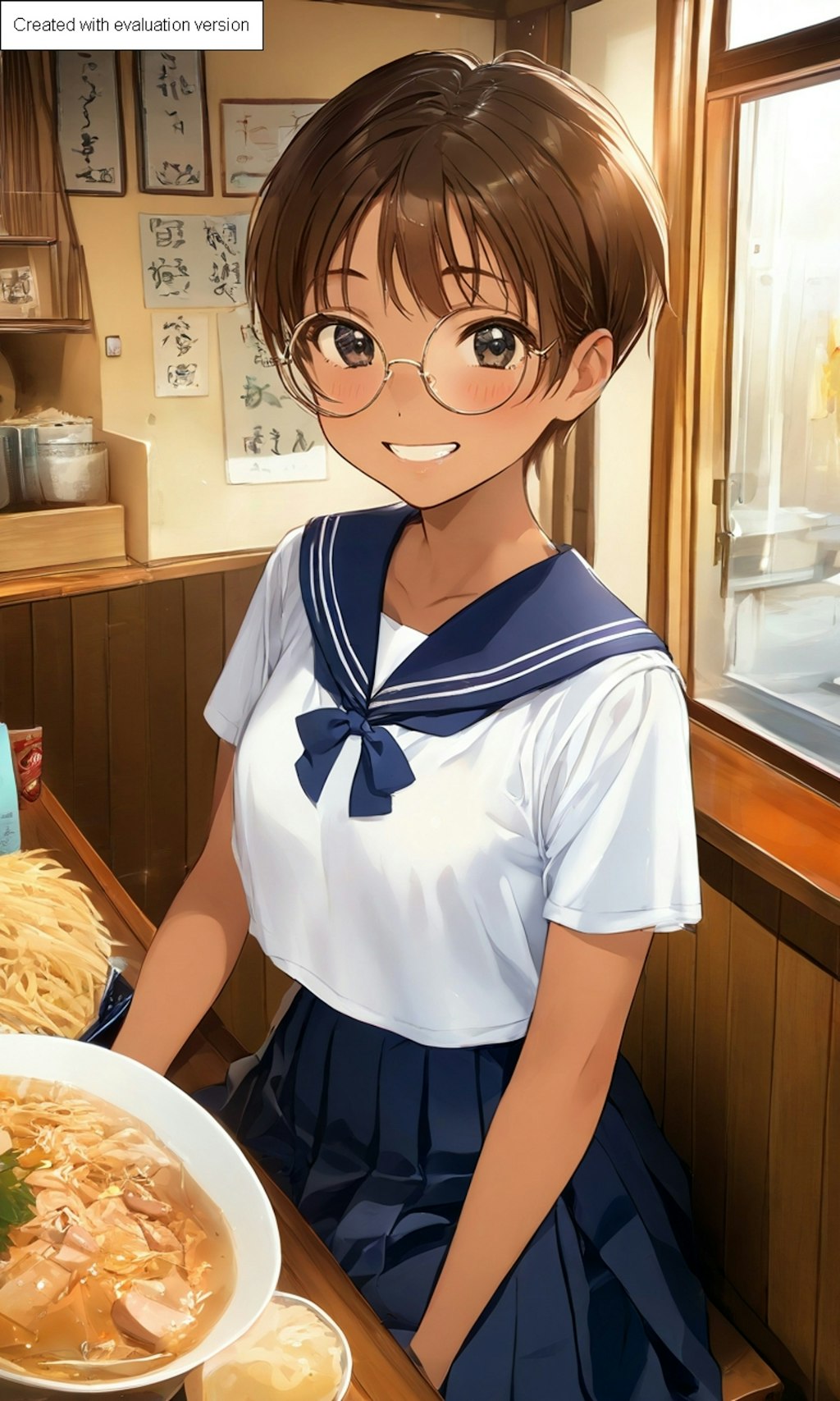 ラーメン大好き眼鏡っ娘