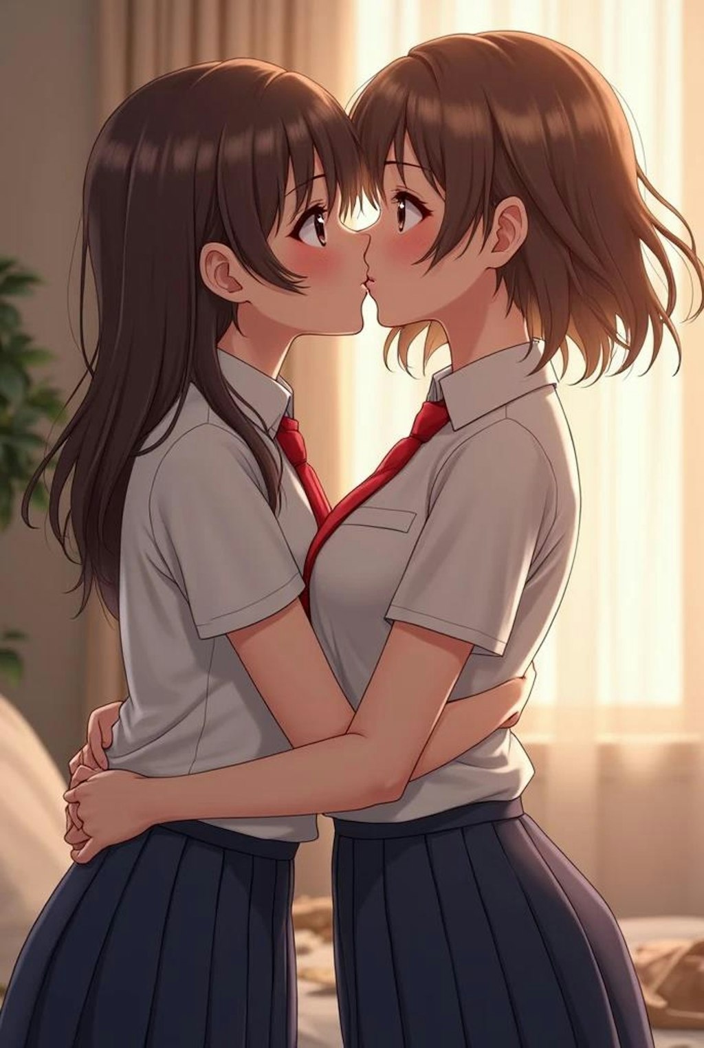 百合女子高生