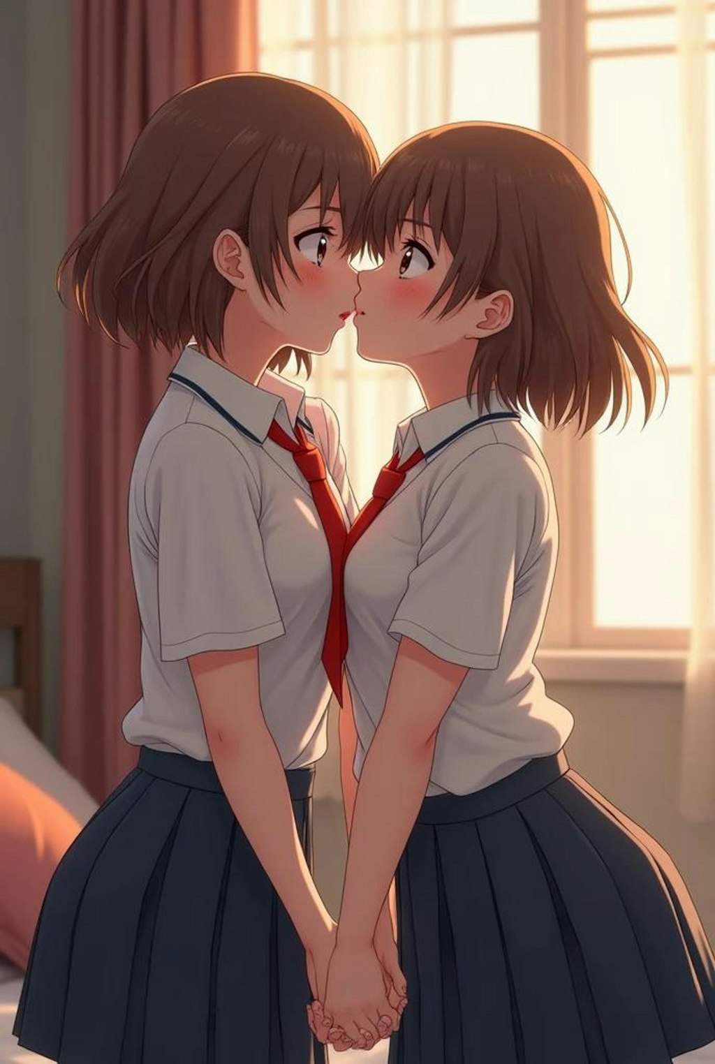 百合女子高生