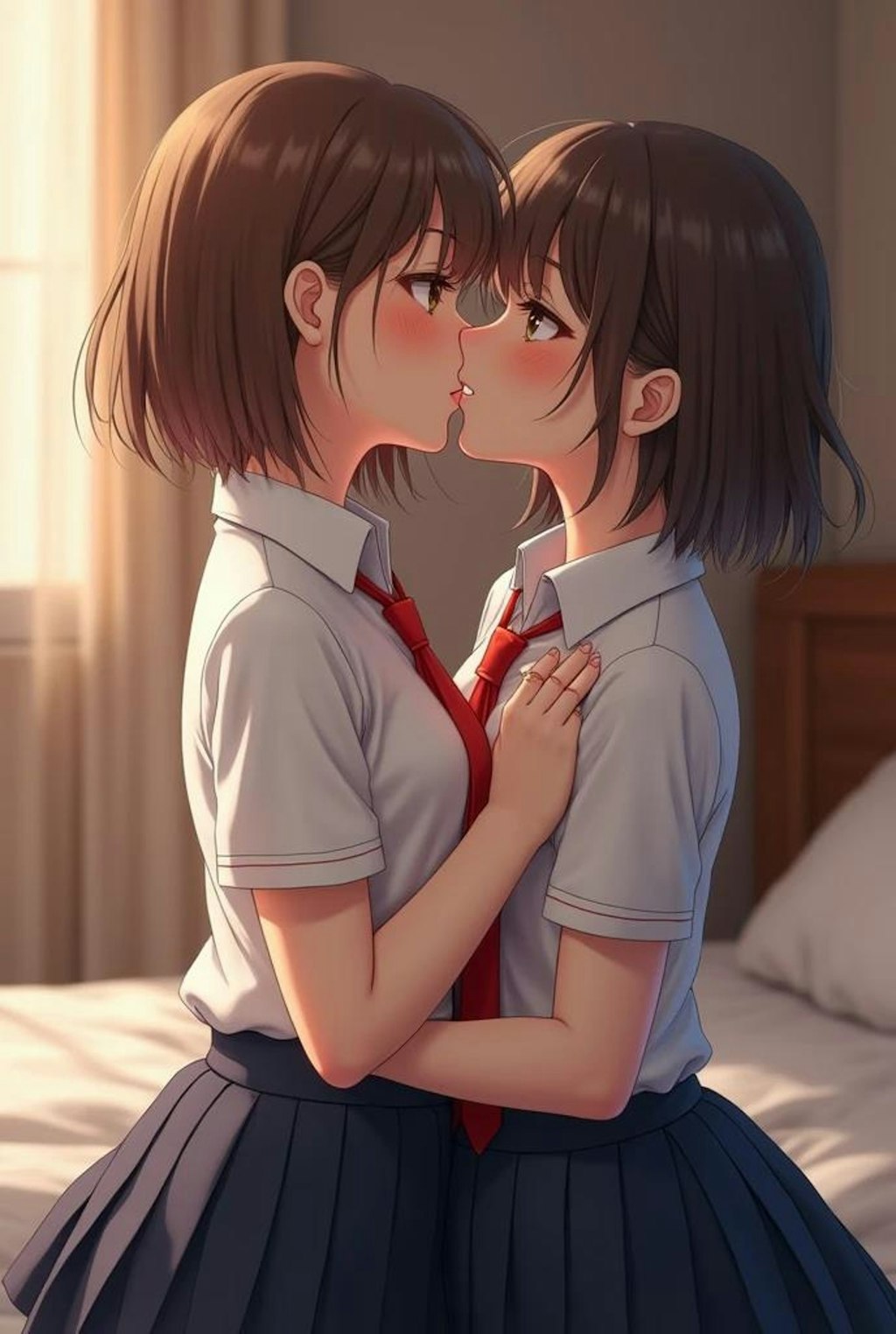 百合女子高生