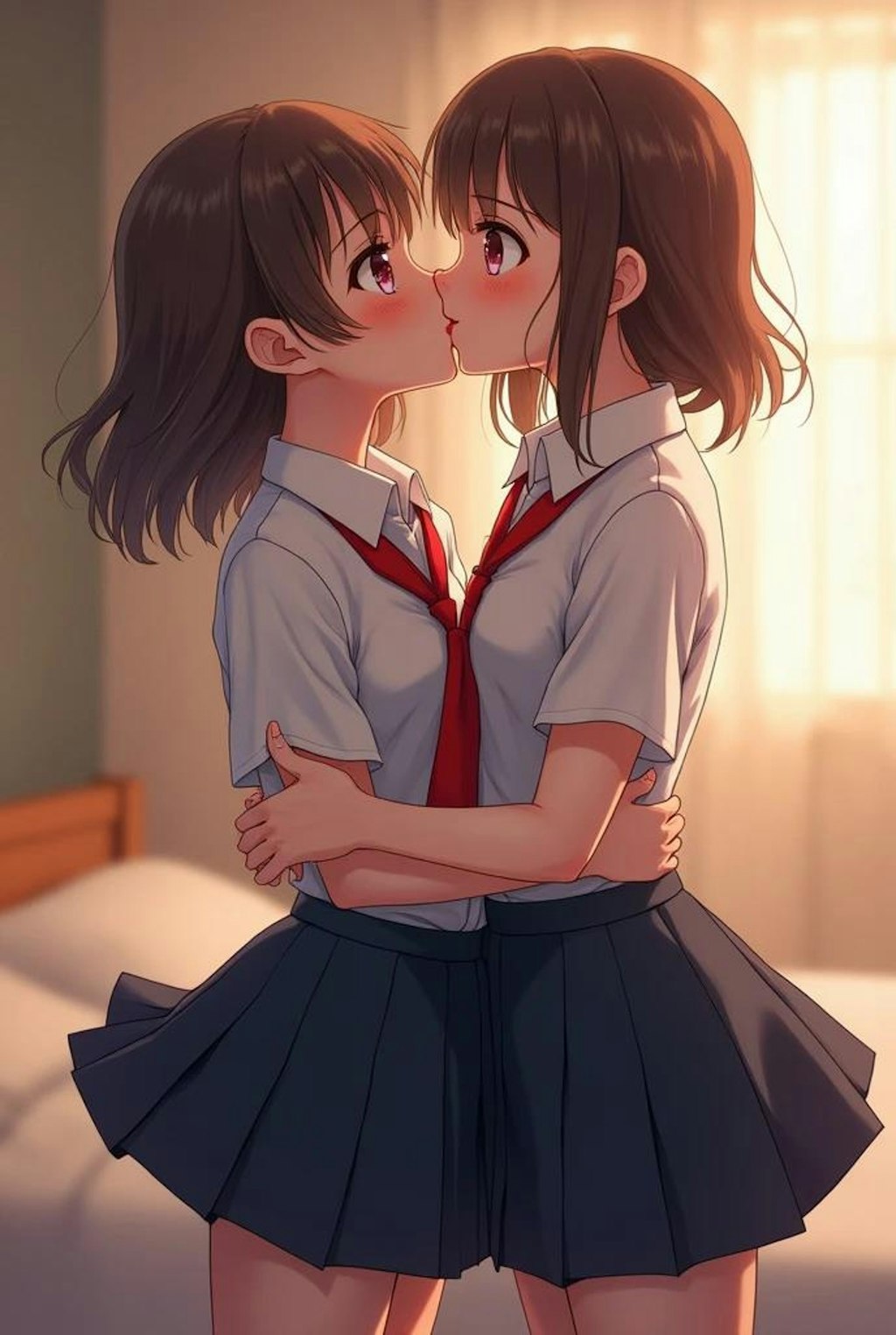 百合女子高生