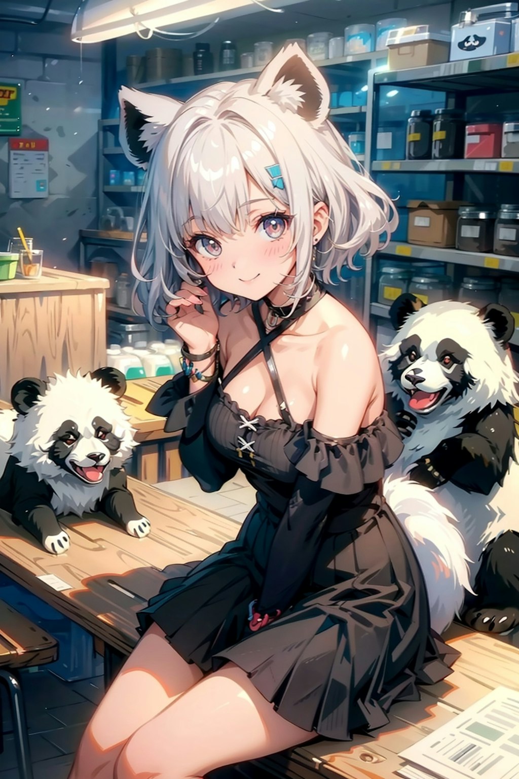 オフショルランランちゃん🐼