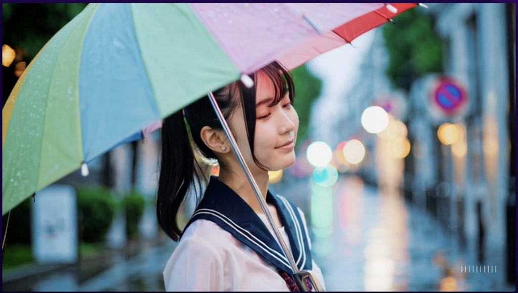 雨の中の下校②