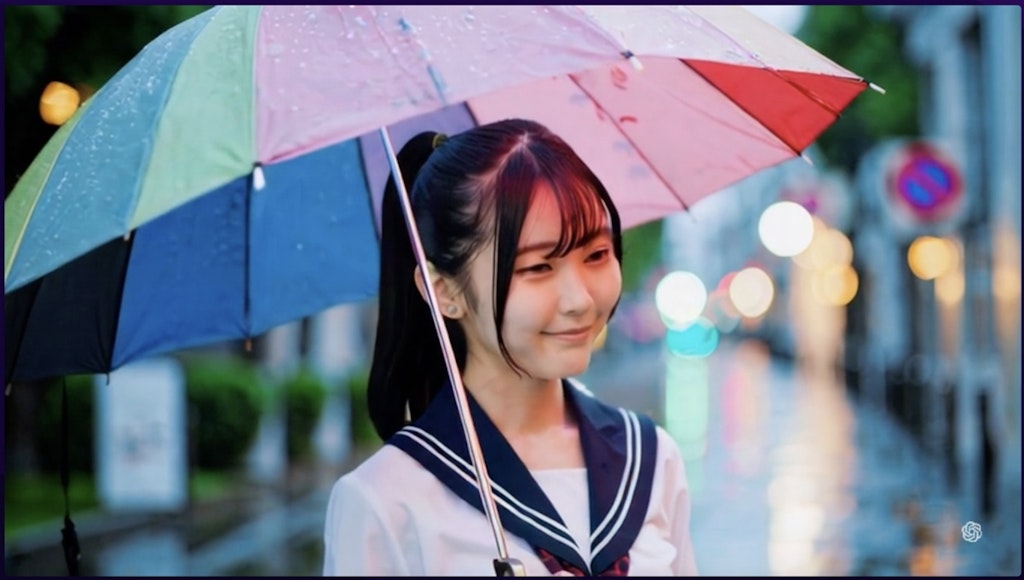 雨の中の下校②