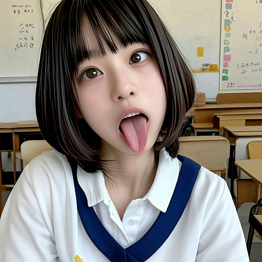 舌出し アヘ顔 ahegao