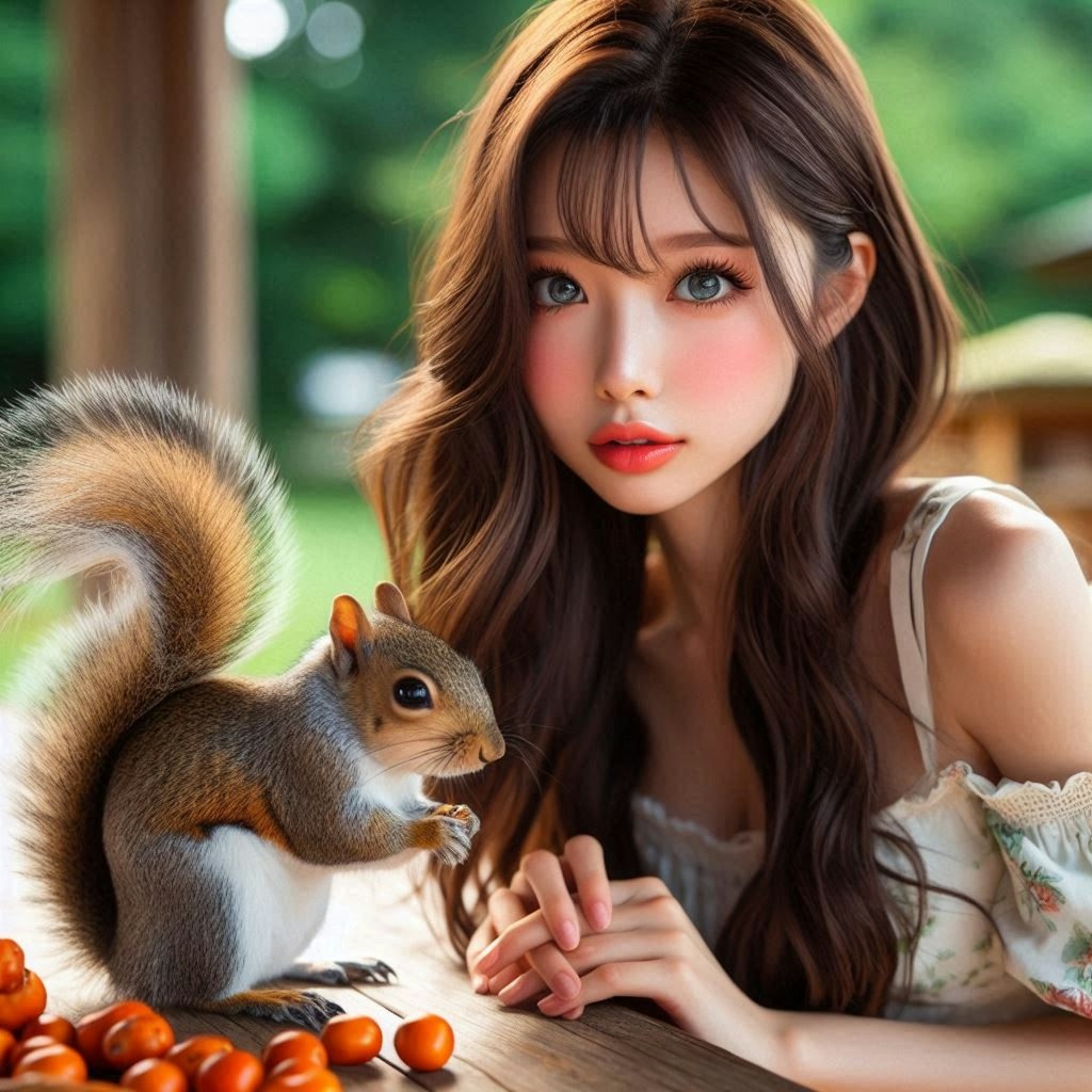 chestnut and squirrel