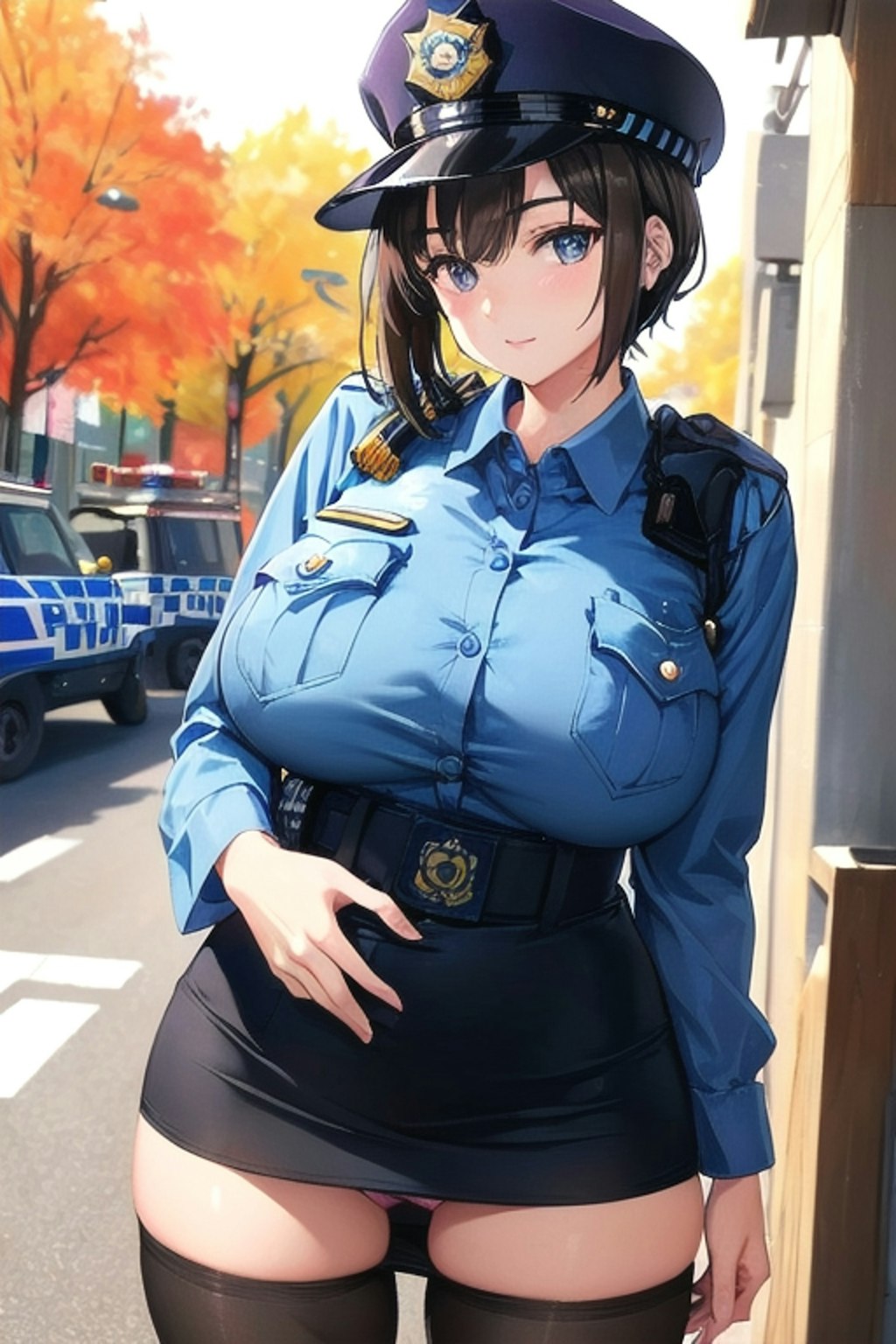 １７日の女性警察官