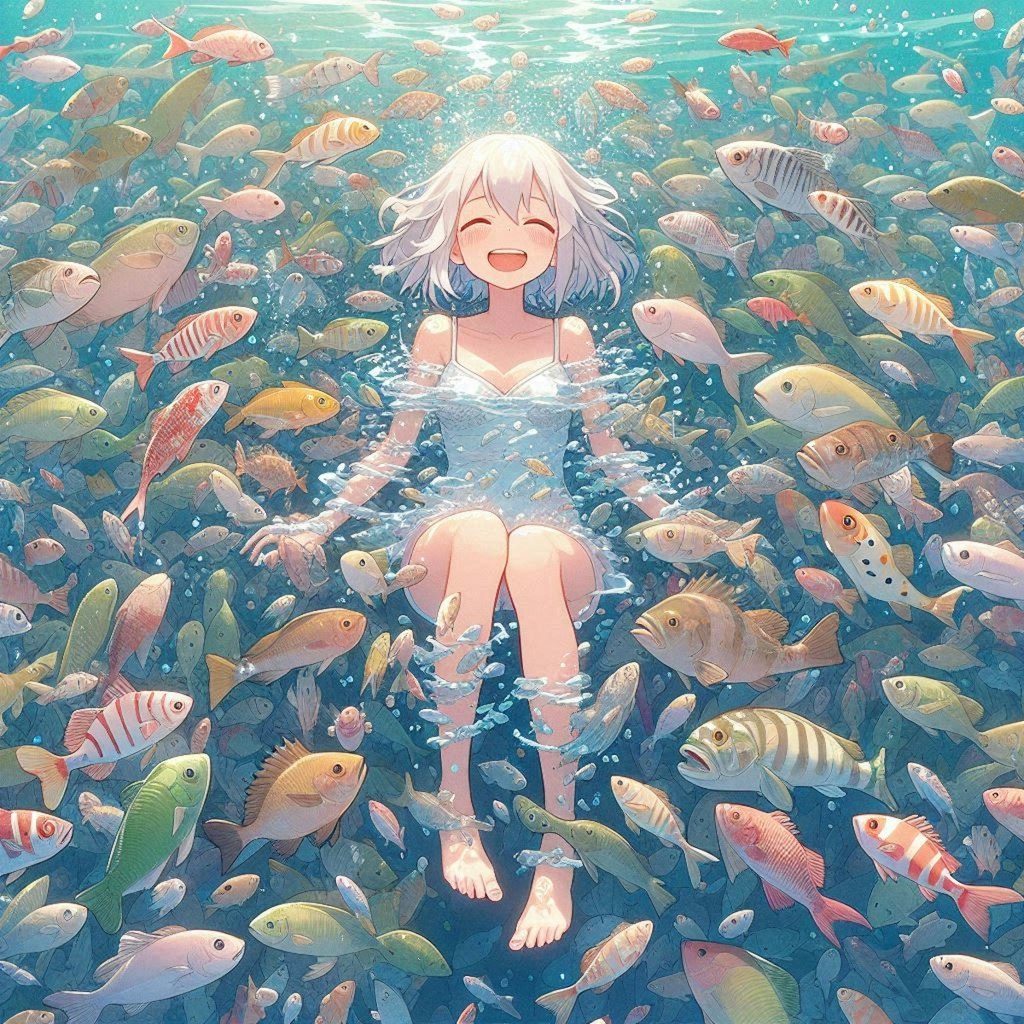 [3枚] お魚の海で溺れたい