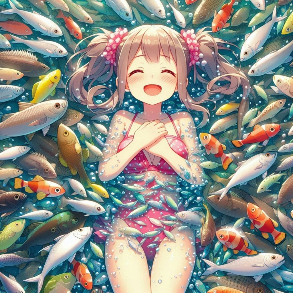 [3枚] お魚の海で溺れたい