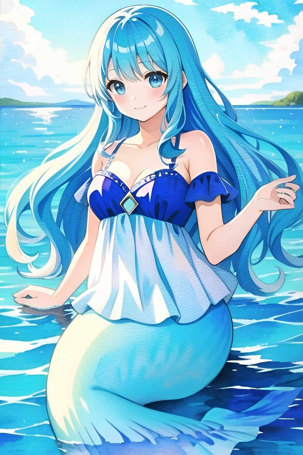 サファイアの海のマーメイド