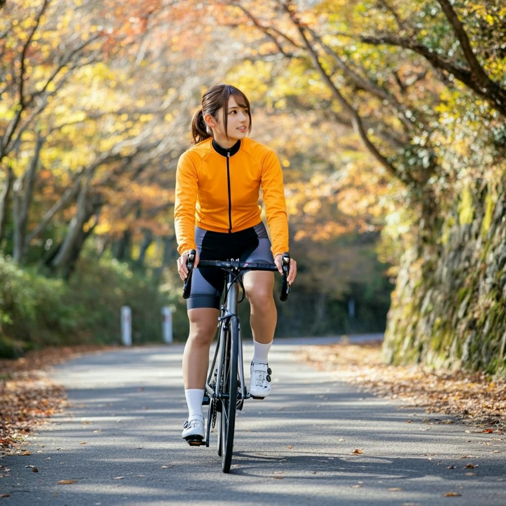 紅葉の道