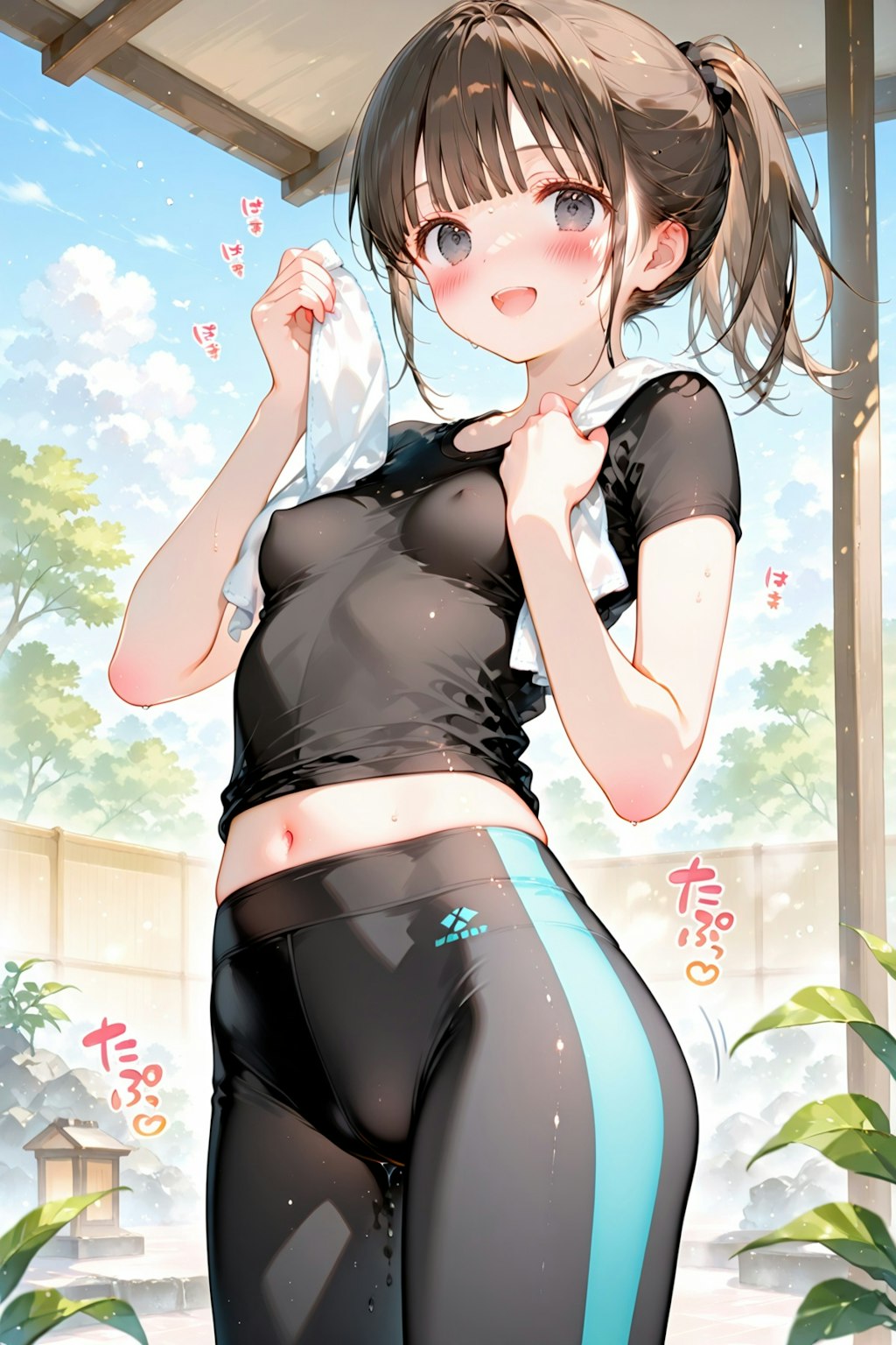 雑誌企画でうっすーいヨガパンツで走らされました＞＜by藍乃雫