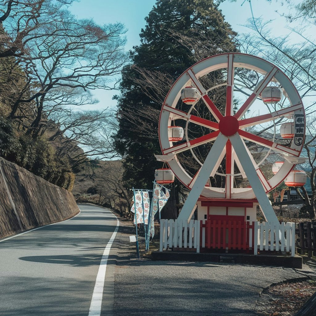 観覧車っぽい祠