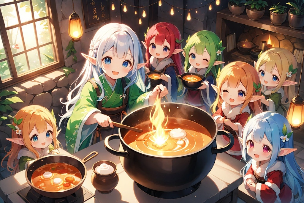 Elf preparing a meal 61