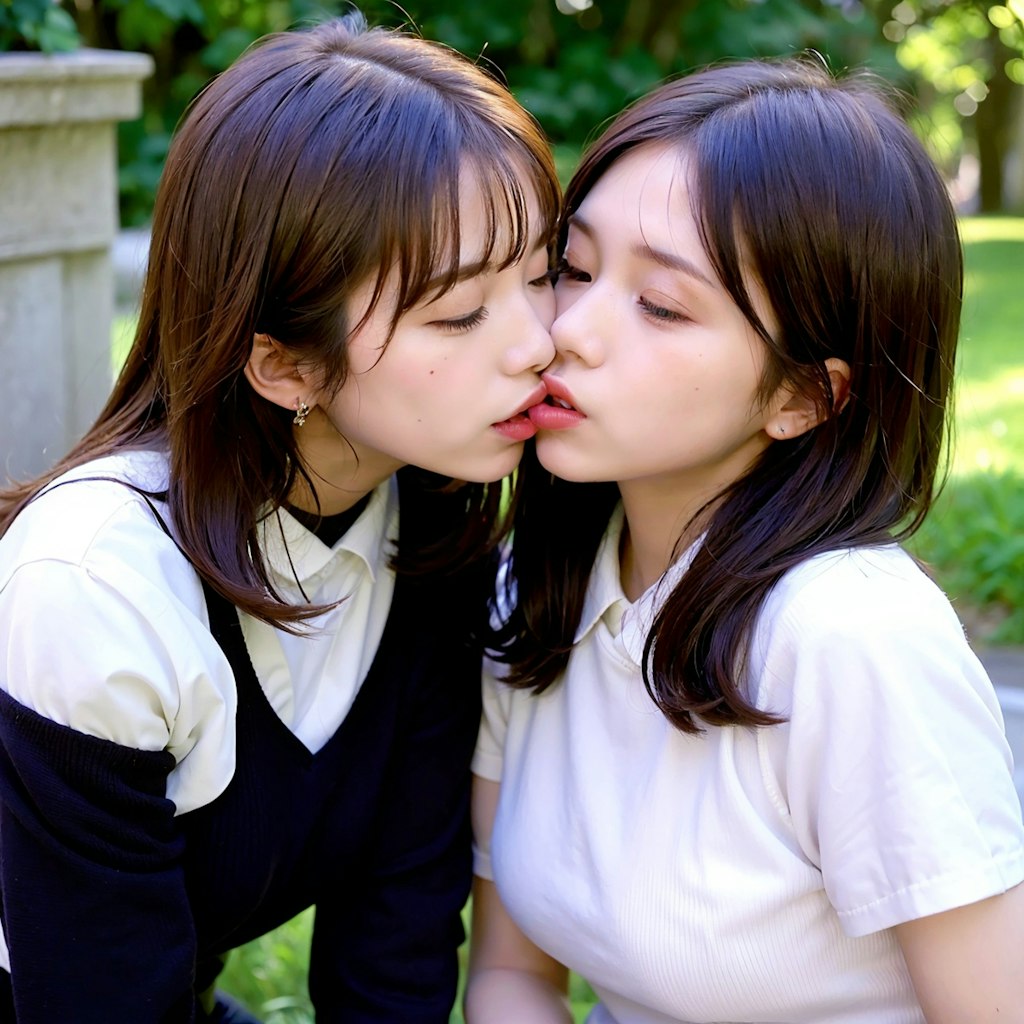 百合キス