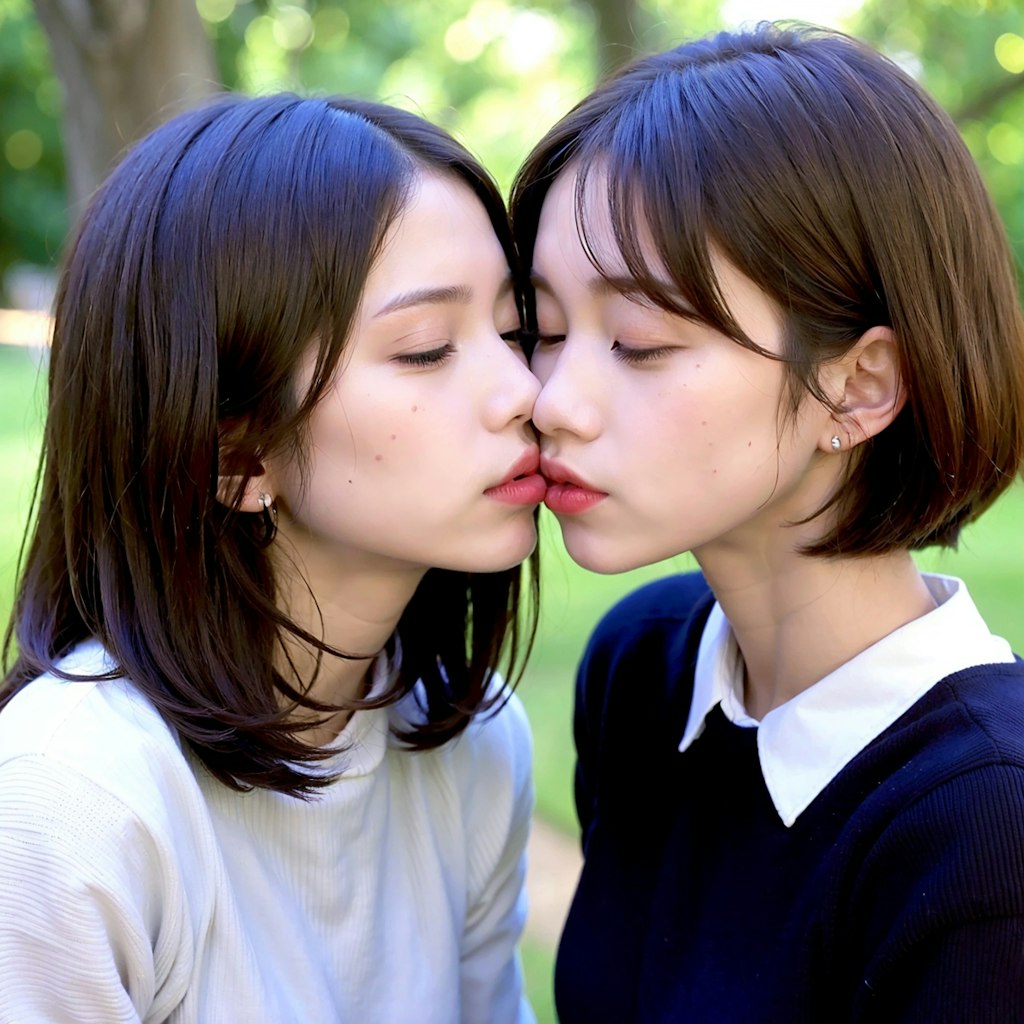 百合キス