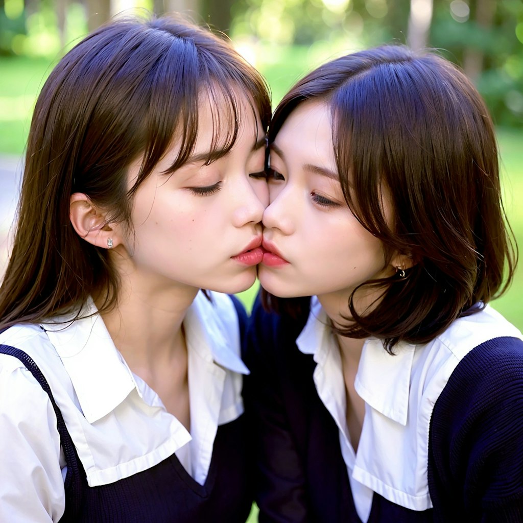 百合キス