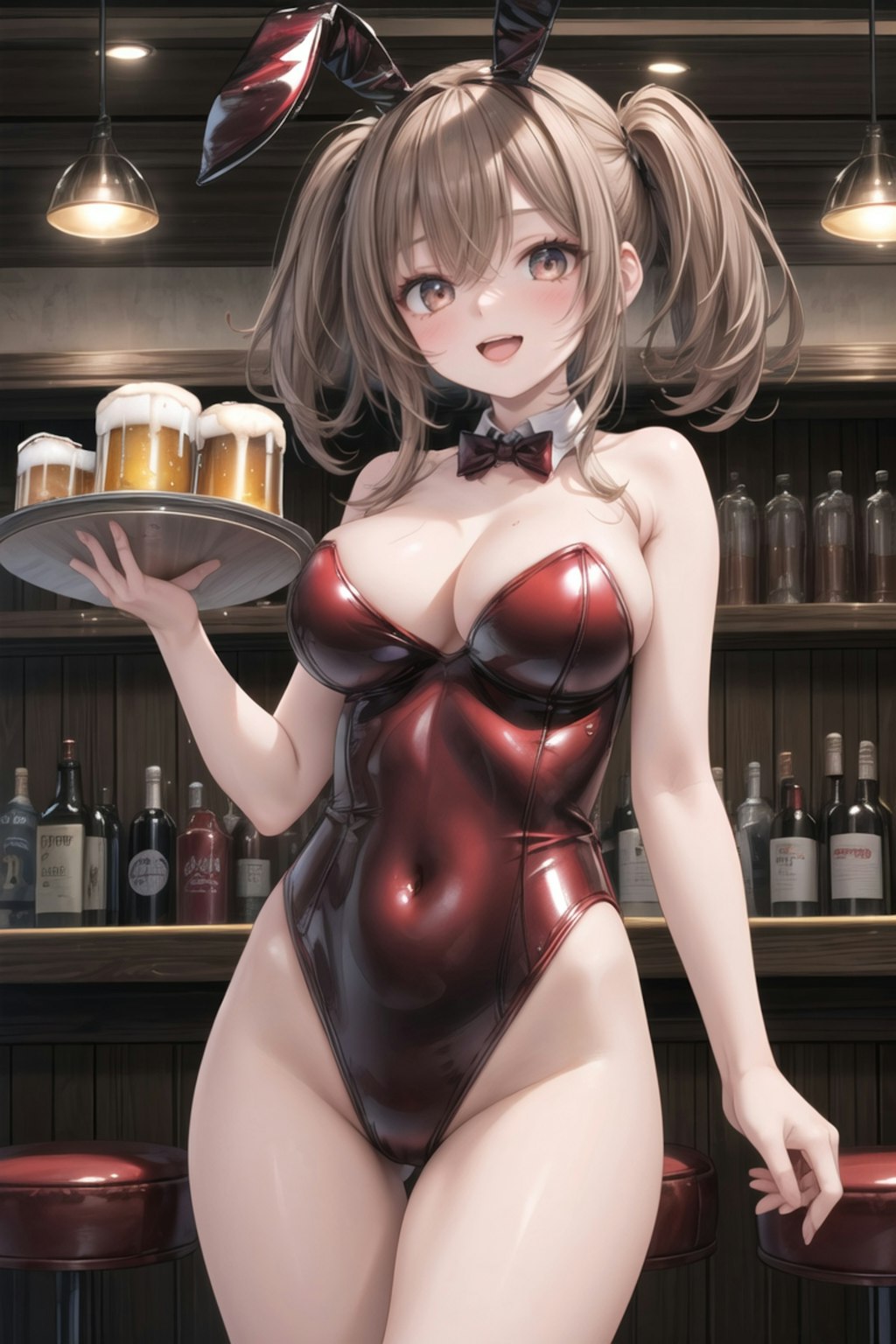 ビールお待ちどうさまで～す❤