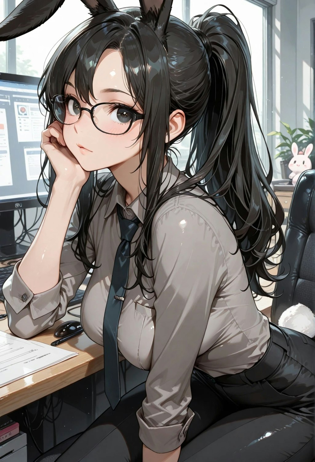特に意味の無いウサギ耳(^^;