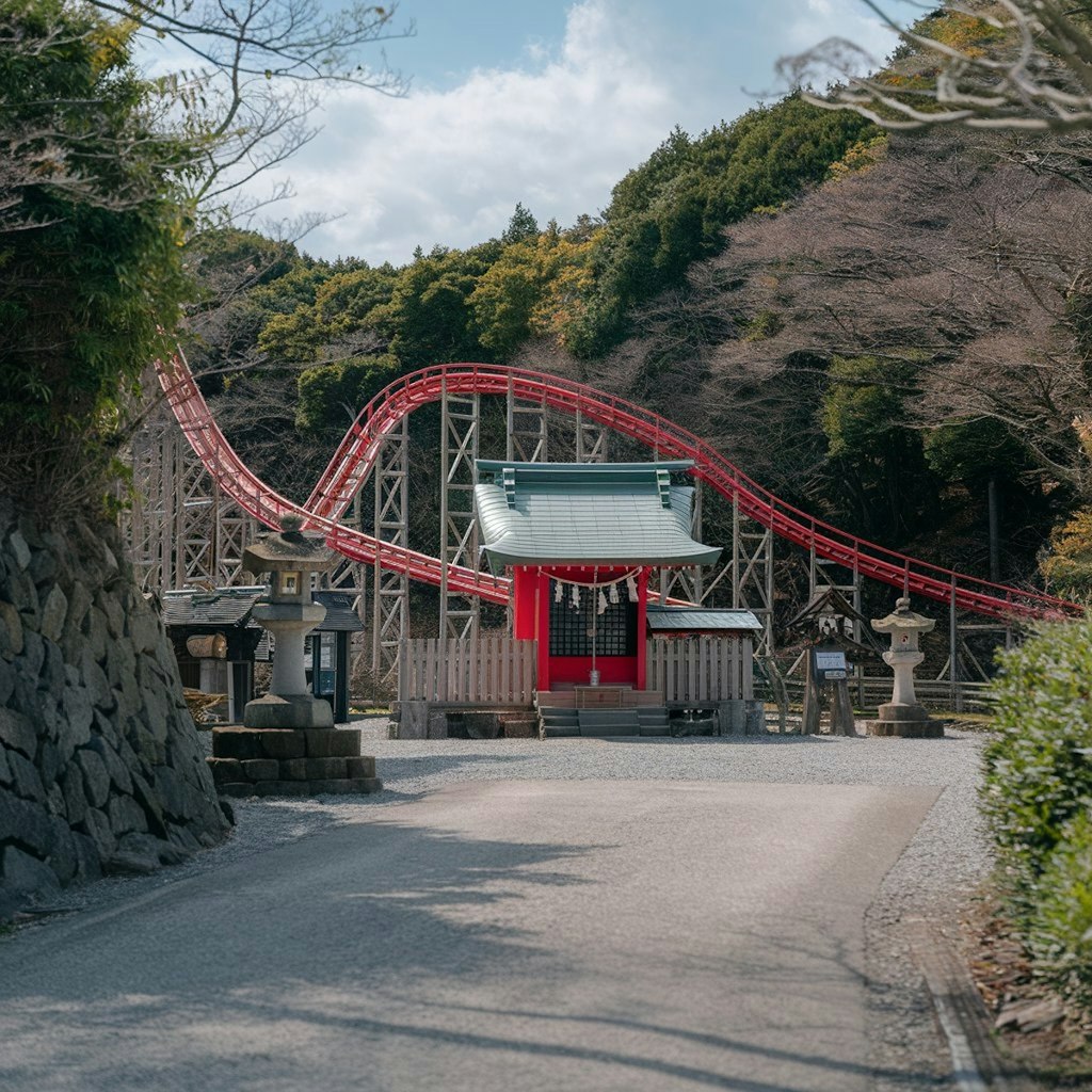 ジェットコースターっぽい祠