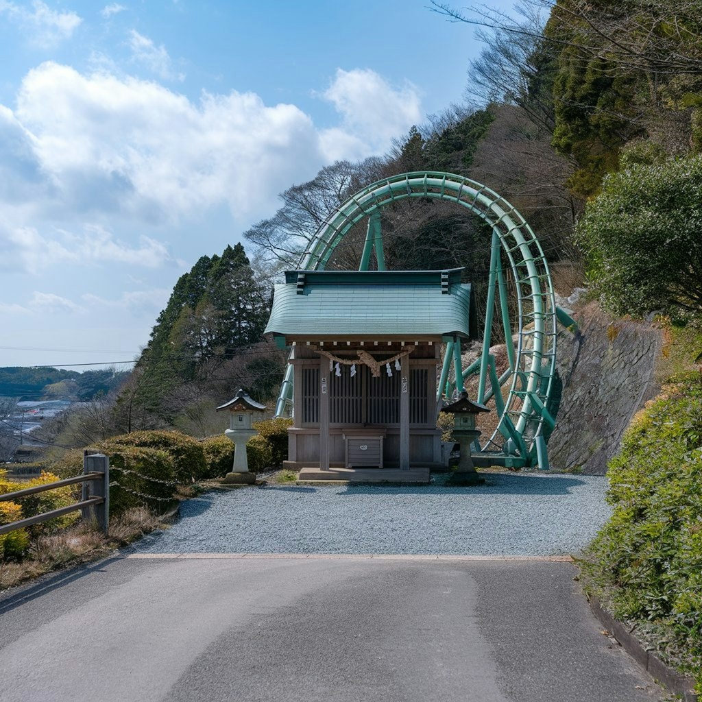 ジェットコースターっぽい祠