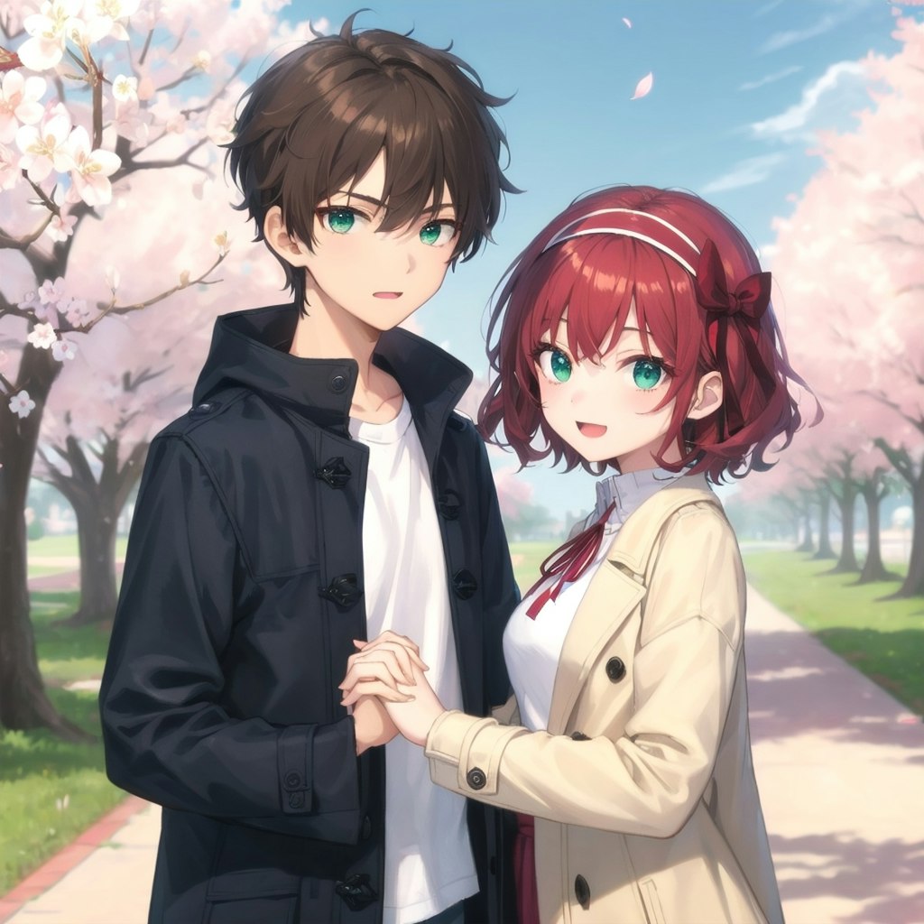 君と私と、桜の下で･･･