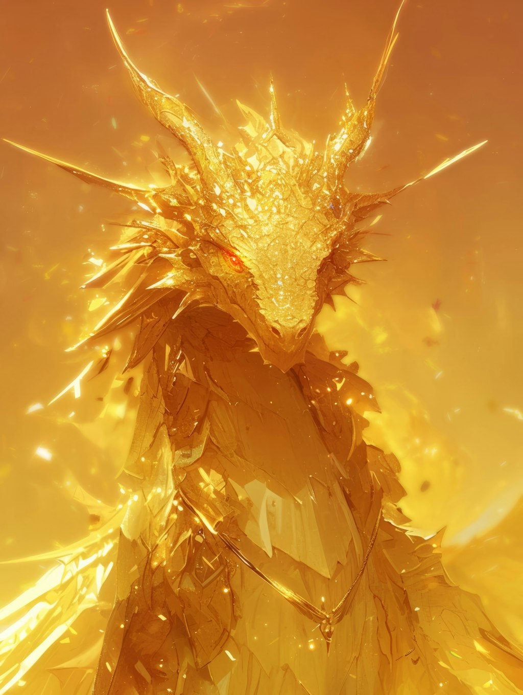 黄金の炎の竜