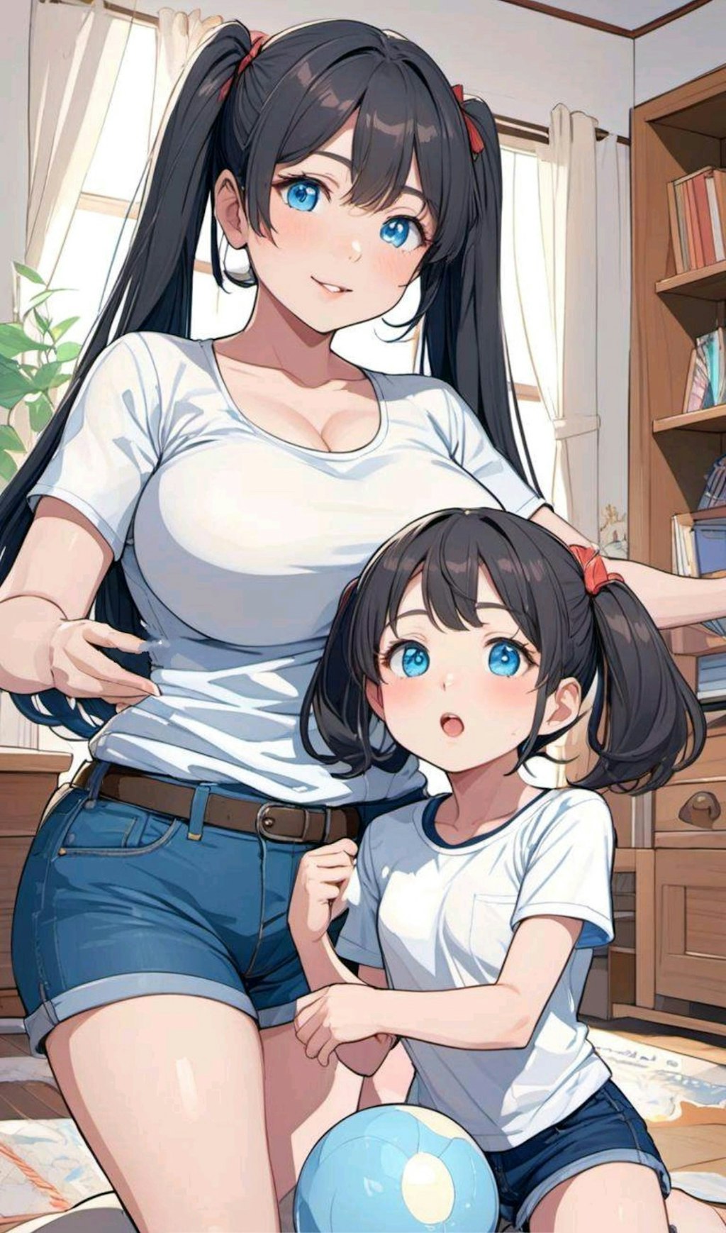 姉のことが大好きな小さな女の子