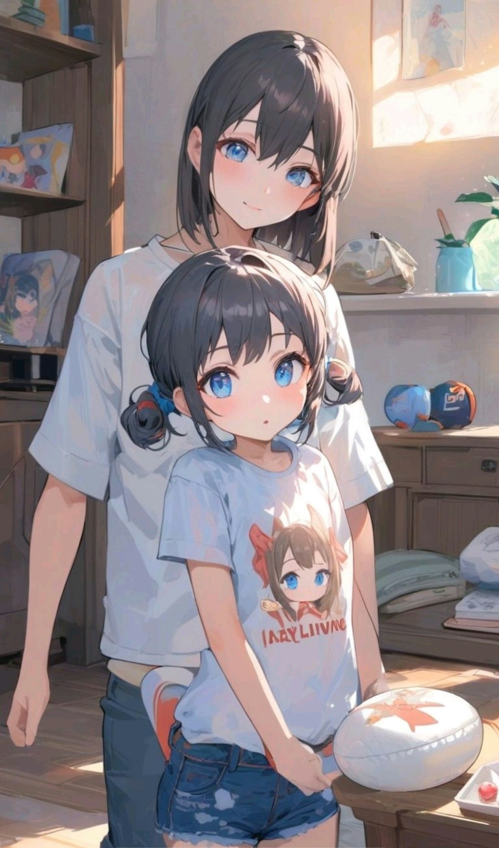 姉のことが大好きな小さな女の子