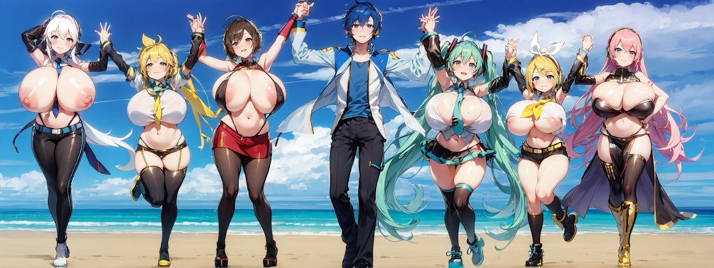 miku rin len luka haku meiko kaito Coupling