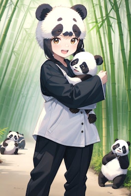 パンダの竹林