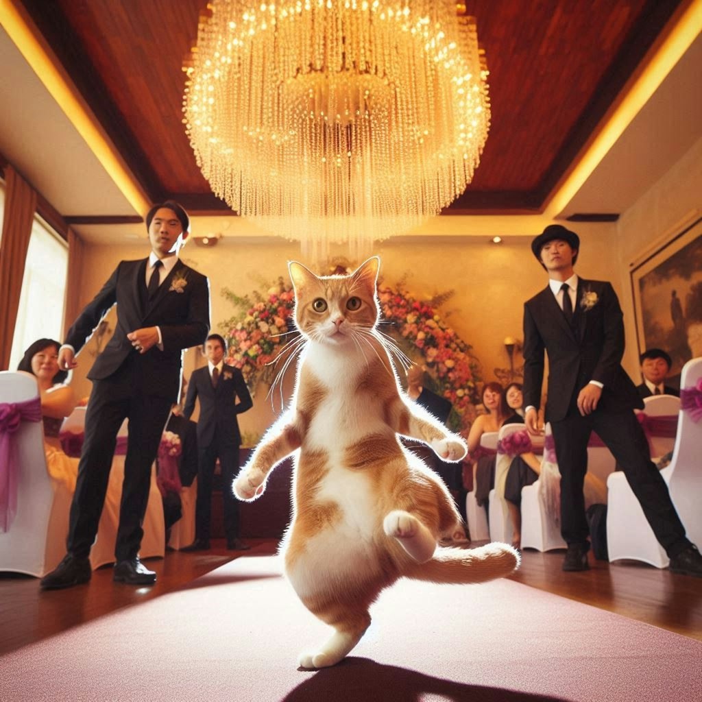 ジューンブライドの猫