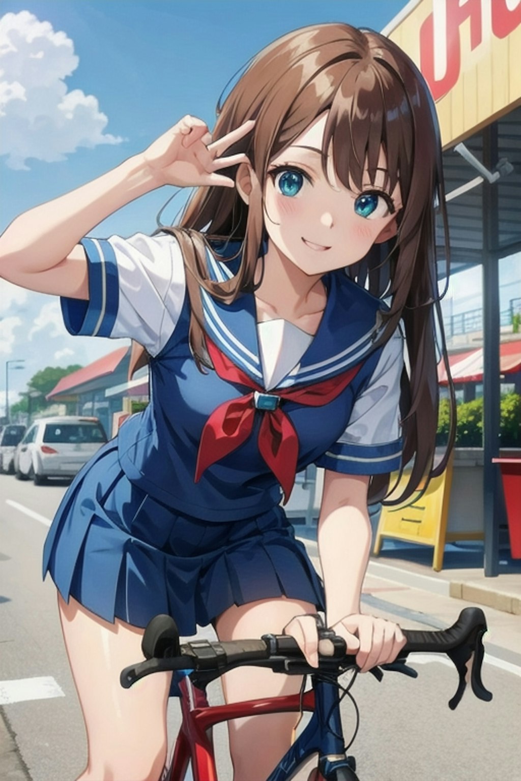 自転車通学🚴‍♀️