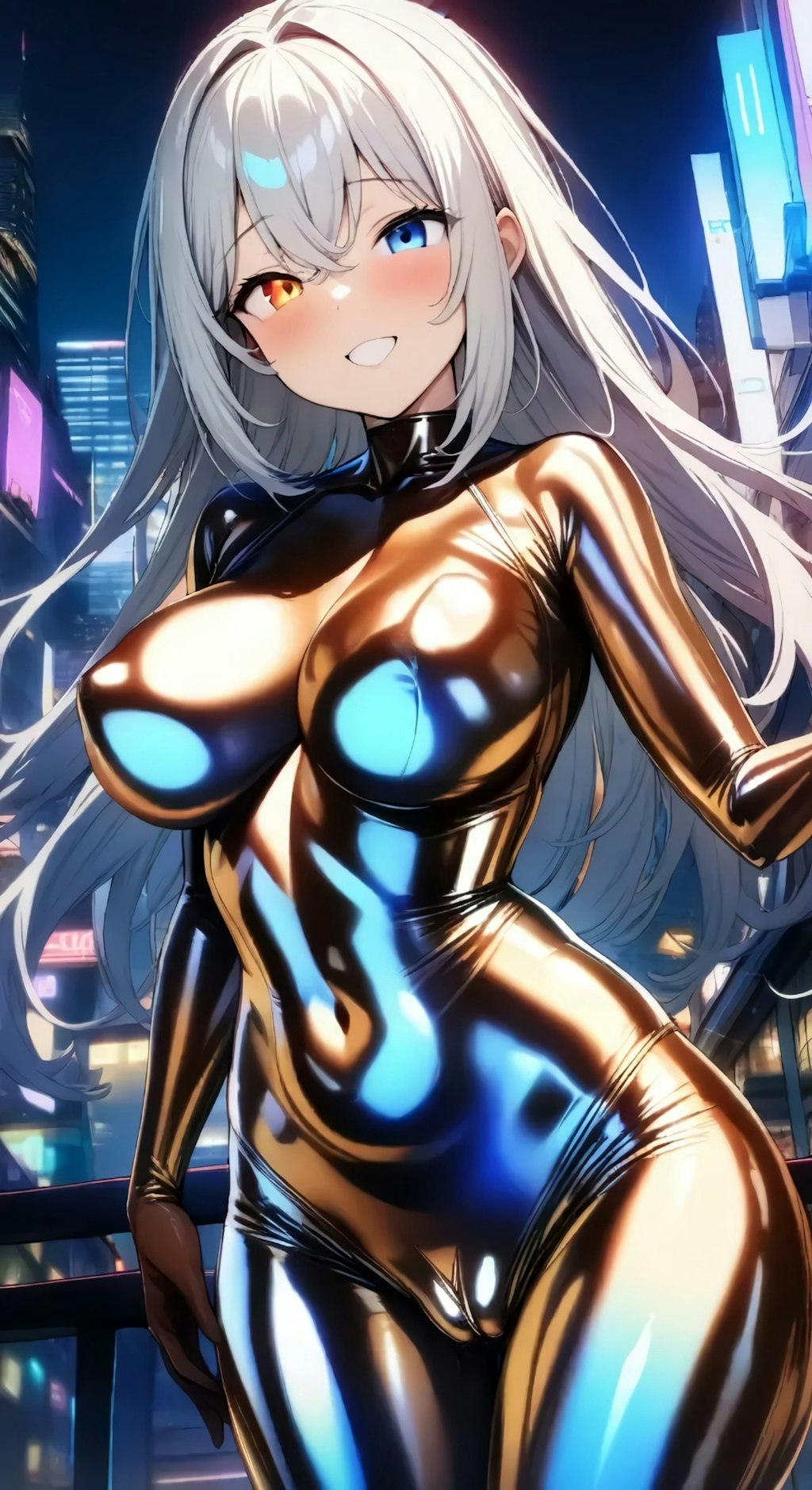 ラテックスボディスーツ(heterochromia)