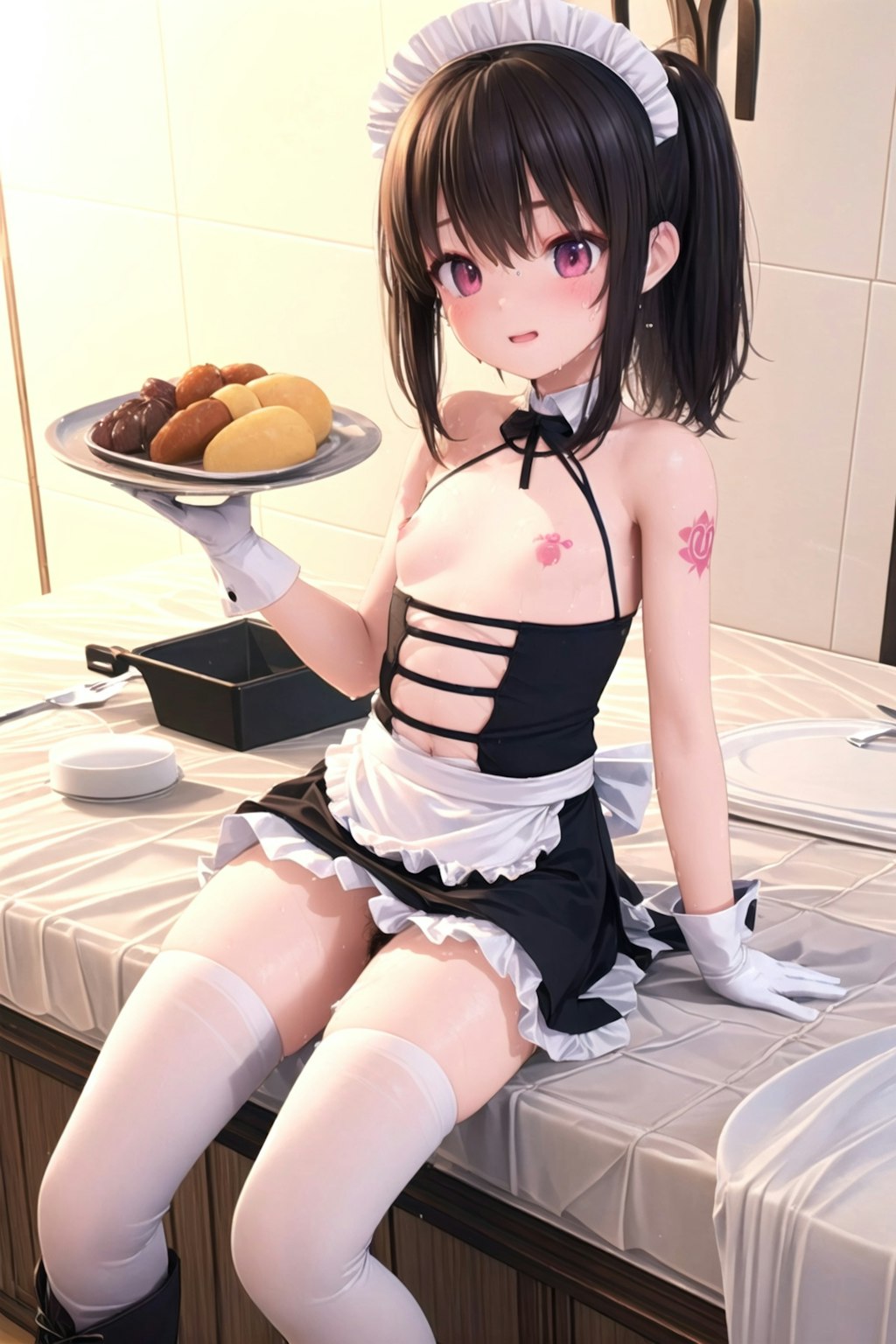 今日のメインディッシュのまな板メイド少女