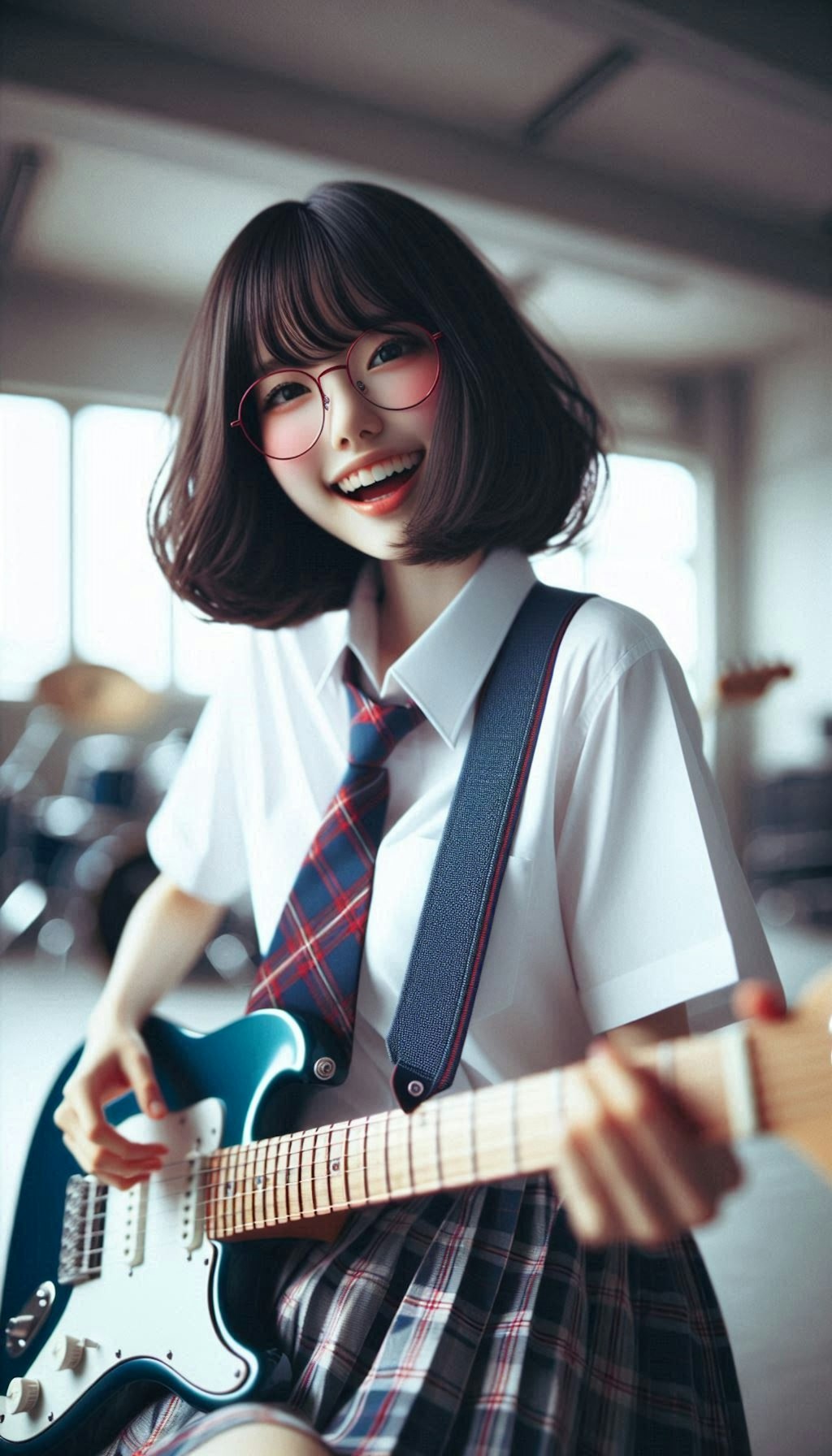 眼鏡女子 楓の軽音