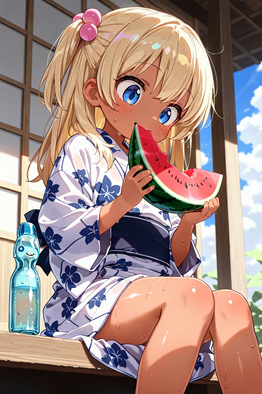 スイカうまうま
