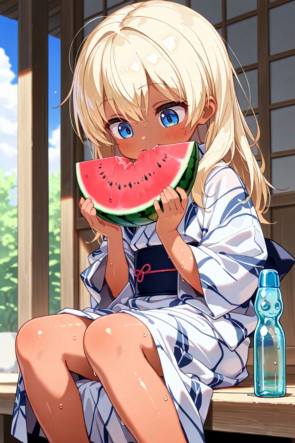 スイカうまうま