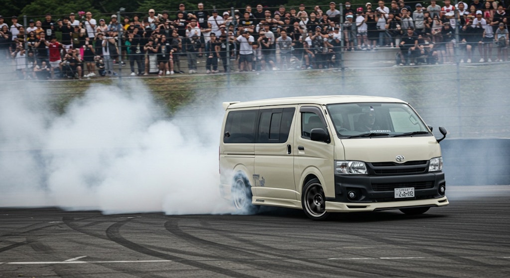ハイエースバンのドリ車