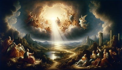 天国への光の道