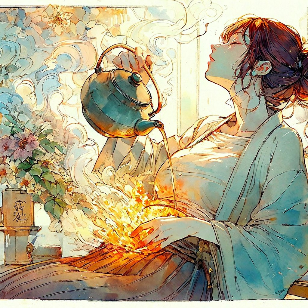 出火した女