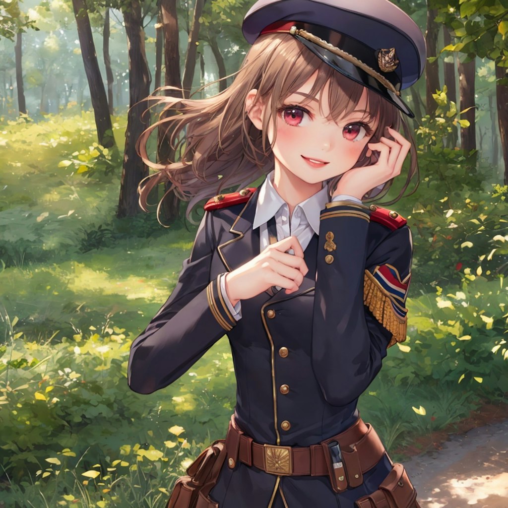 軍服女子