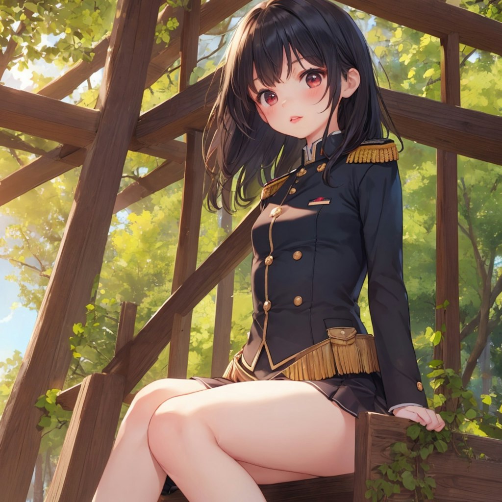 軍服女子