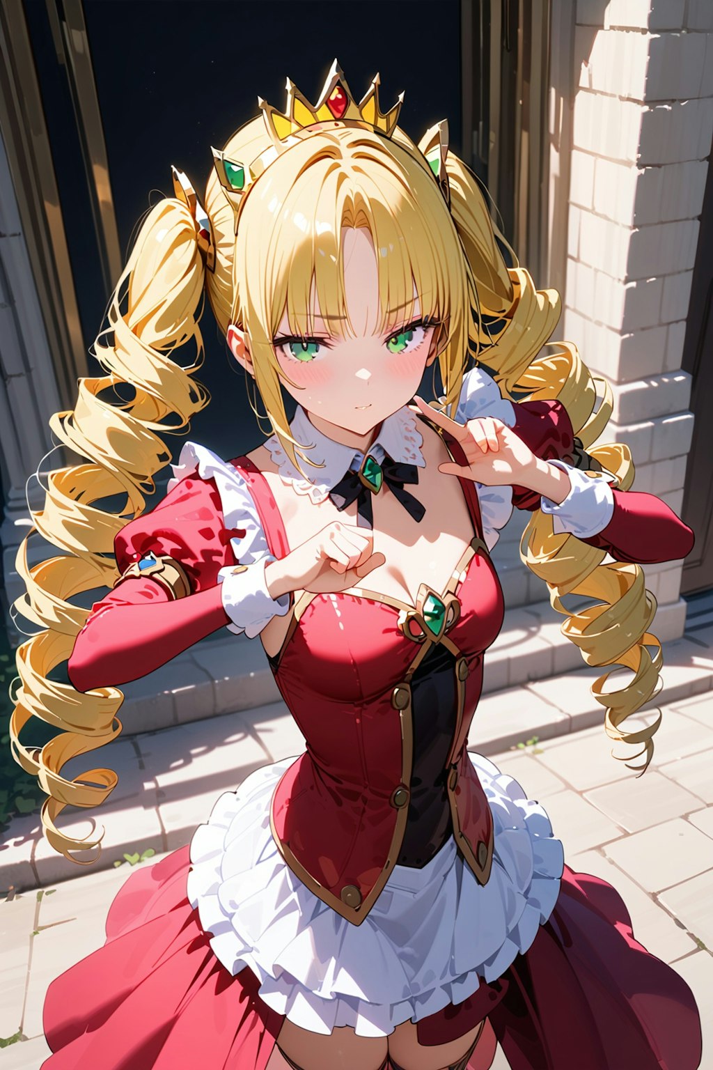 構えるジト目姫