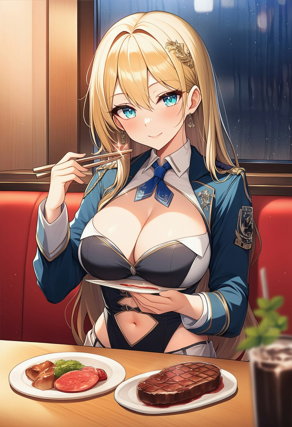 軍服の金髪ちゃん
