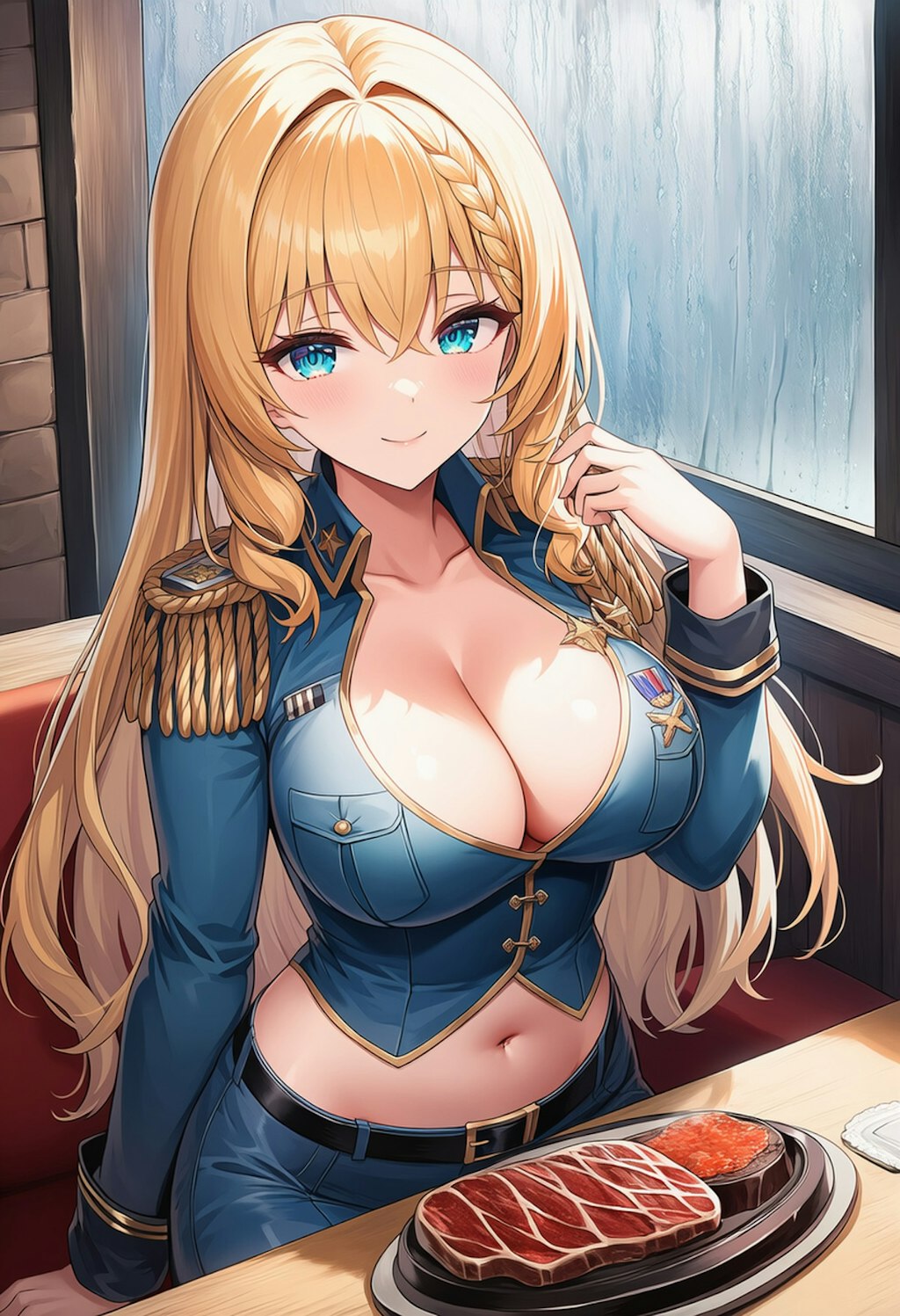 軍服の金髪ちゃん