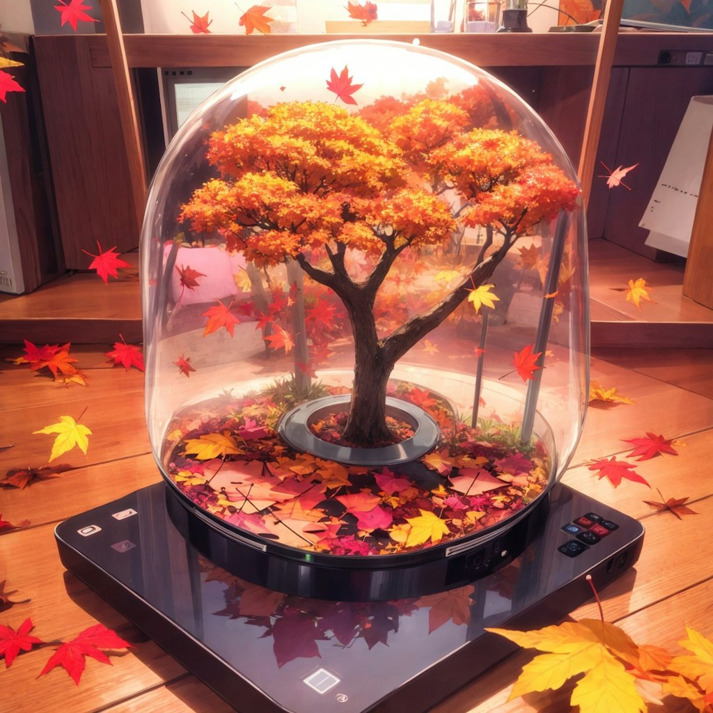 169 dome,autumn leaves dance in the air,