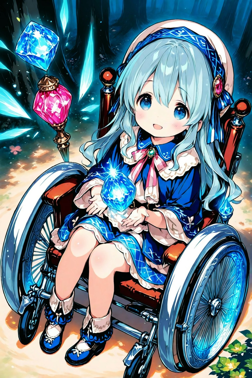 よちよちのめぐり逢い　　絵画原画 Japanese Print 