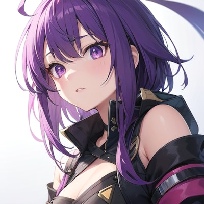 紫髪